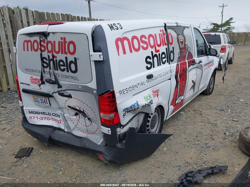 2020 Mercedes-benz Metris VIN W1YV0BEY1L3754250 IAAI salvage auction — FRONT & REAR, Salvage Title, sold $3,800 on 2026-07-27 (photo 4)