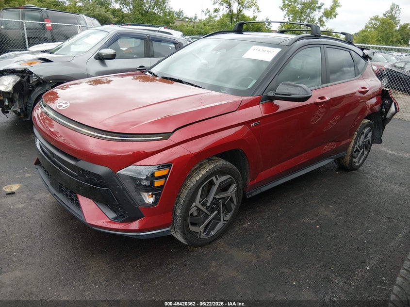 2024 Hyundai Kona VIN KM8HACA35RU094467 IAAI salvage auction — REAR END, Salvage Title, sold $6,000 on 2026-07-28 (photo 2)