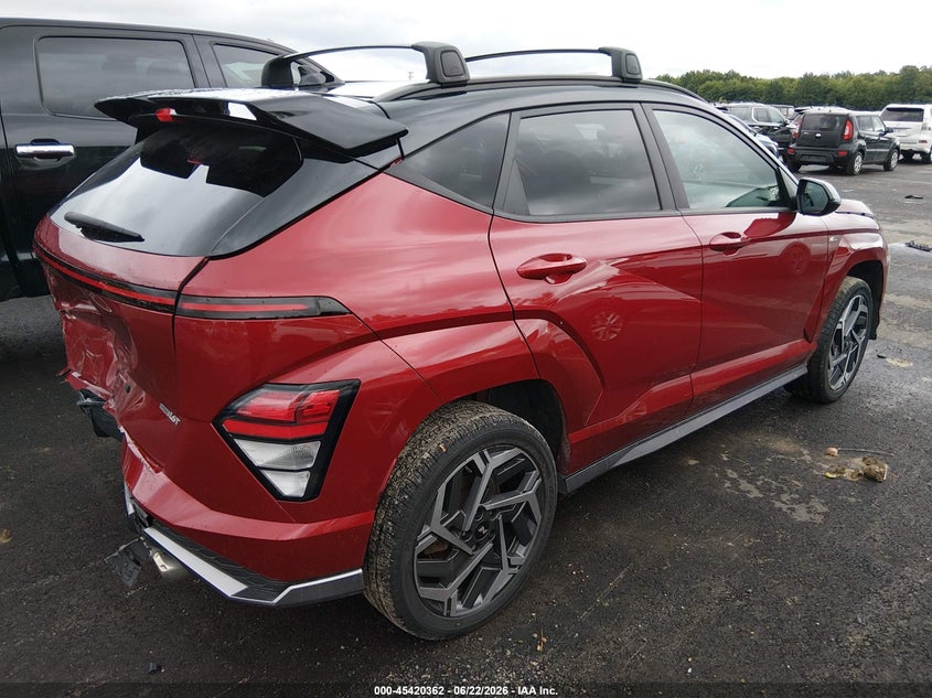 2024 Hyundai Kona VIN KM8HACA35RU094467 IAAI salvage auction — REAR END, Salvage Title, sold $6,000 on 2026-07-28 (photo 4)