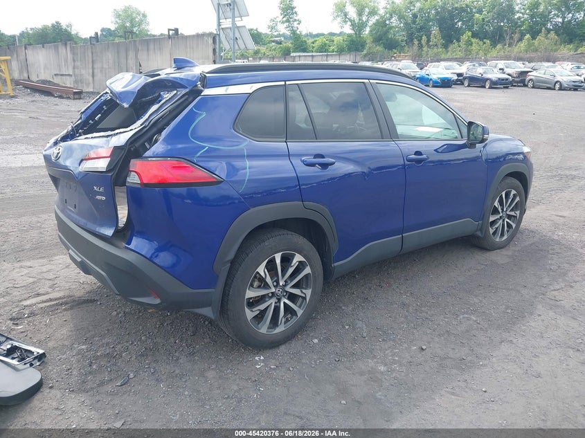 2023 Toyota Corolla cross VIN 7MUDAABG0PV067516 IAAI salvage auction — REAR END, Salvage Title, sold $8,100 on 2026-07-21 (photo 4)