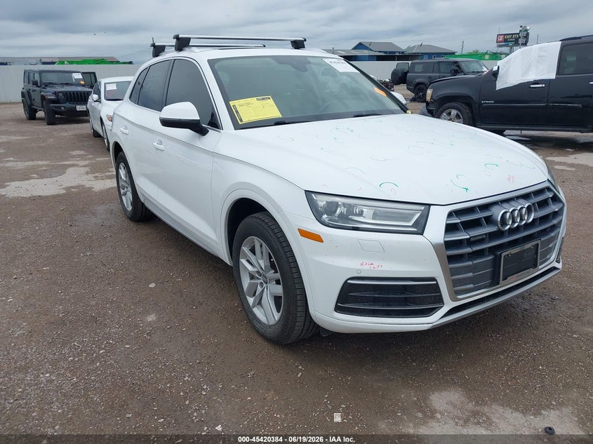 2020 Audi Q5 VIN WA1ANAFYXL2012555 IAAI salvage auction — HAIL, Original (Texas), sold $8,325 on 2026-07-22 (photo 1)
