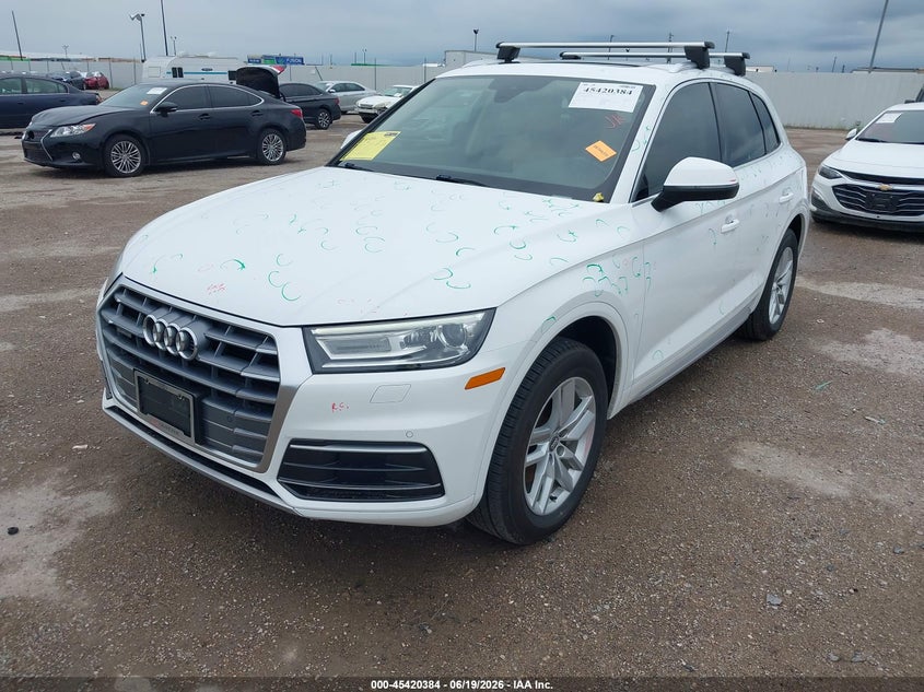 2020 Audi Q5 VIN WA1ANAFYXL2012555 IAAI salvage auction — HAIL, Original (Texas), sold $8,325 on 2026-07-22 (photo 2)