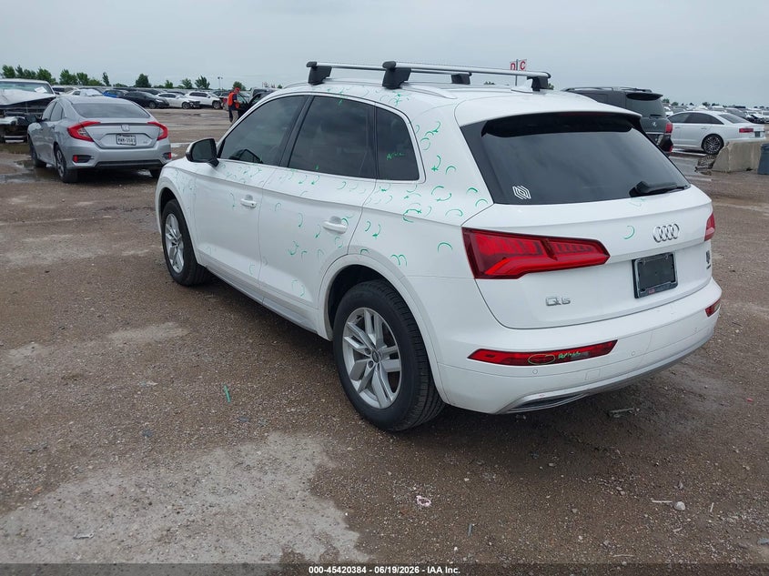 2020 Audi Q5 VIN WA1ANAFYXL2012555 IAAI salvage auction — HAIL, Original (Texas), sold $8,325 on 2026-07-22 (photo 3)