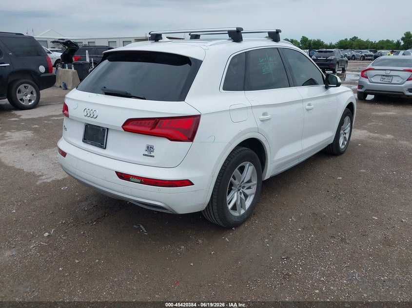 2020 Audi Q5 VIN WA1ANAFYXL2012555 IAAI salvage auction — HAIL, Original (Texas), sold $8,325 on 2026-07-22 (photo 4)