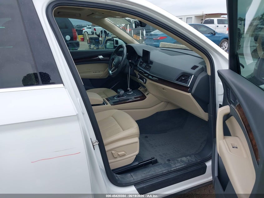 2020 Audi Q5 VIN WA1ANAFYXL2012555 IAAI salvage auction — HAIL, Original (Texas), sold $8,325 on 2026-07-22 (photo 5)