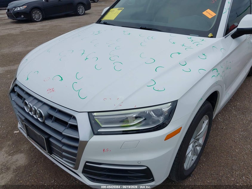 2020 Audi Q5 VIN WA1ANAFYXL2012555 IAAI salvage auction — HAIL, Original (Texas), sold $8,325 on 2026-07-22 (photo 6)