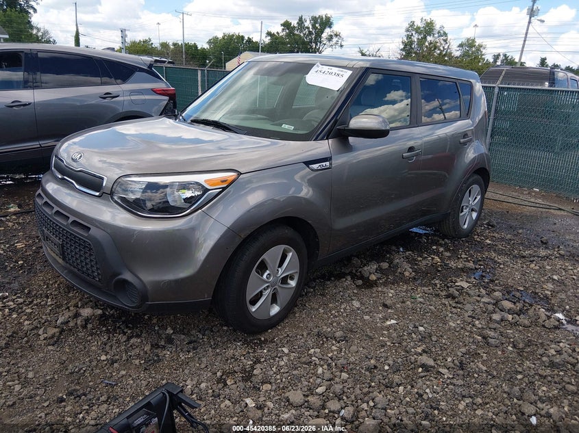2016 Kia Soul VIN KNDJN2A29G7362119 IAAI salvage auction — RIGHT FRONT, Salvage (Ohio), sold $500 on 2026-07-29 (photo 2)