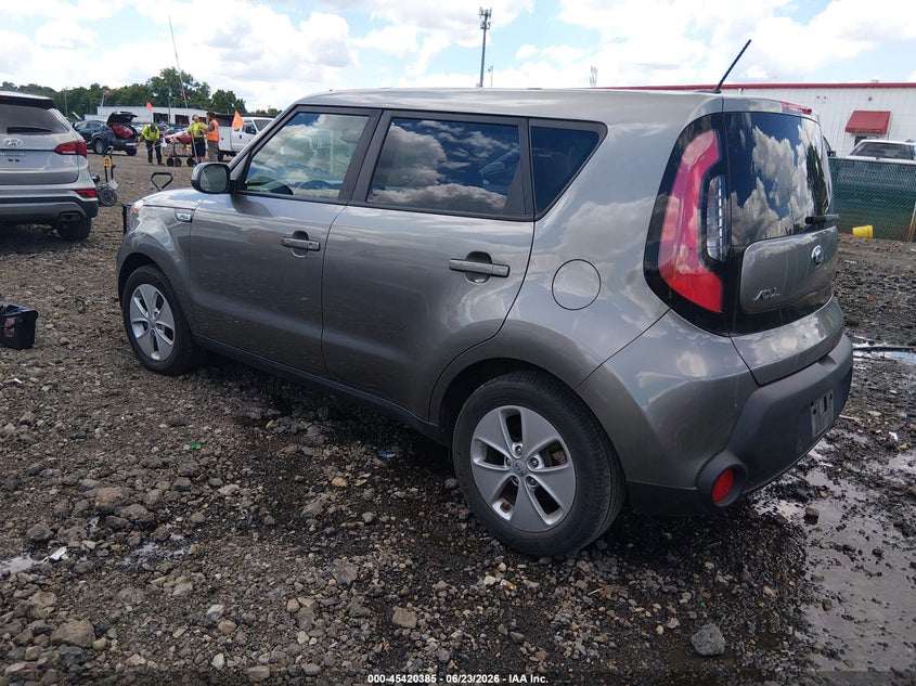 2016 Kia Soul VIN KNDJN2A29G7362119 IAAI salvage auction — RIGHT FRONT, Salvage (Ohio), sold $500 on 2026-07-29 (photo 3)