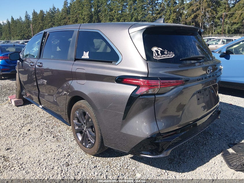 2021 Toyota Sienna VIN 5TDXRKEC9MS020527 IAAI salvage auction — FRONT END, Bill Of Sale (Washington), sold $5,100 on 2026-07-29 (photo 3)
