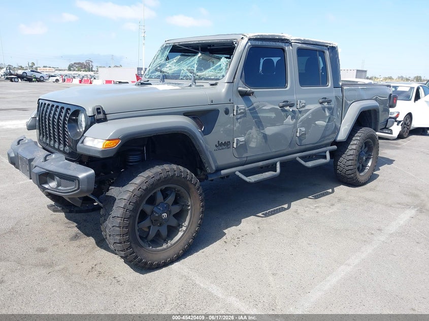 2021 Jeep Gladiator VIN 1C6HJTAG3ML543450 IAAI salvage auction — ROLLOVER, Salvage Title, sold $7,500 on 2026-08-30 (photo 2)