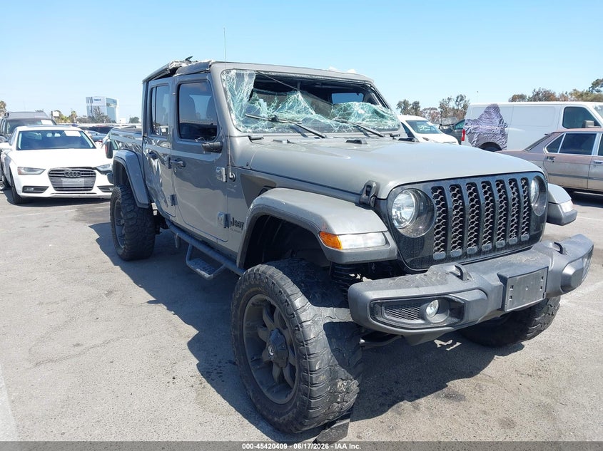 2021 Jeep Gladiator VIN 1C6HJTAG3ML543450 IAAI salvage auction — ROLLOVER, Salvage Title, sold $7,500 on 2026-08-30 (photo 6)