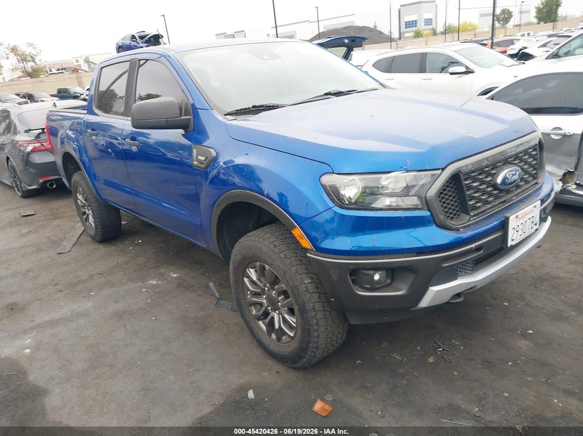 2020 Ford Ranger VIN 1FTER4EH2LLA59037 IAAI salvage auction — LEFT SIDE, Salvage Title, sold $6,700 on 2026-07-26 (photo 1)