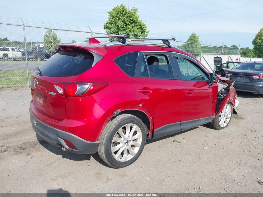 2014 Mazda Cx-5 VIN JM3KE4DY2E0362489 IAAI salvage auction — RIGHT FRONT, Salvage (Virginia), sold $1,200 on 2026-07-21 (photo 4)