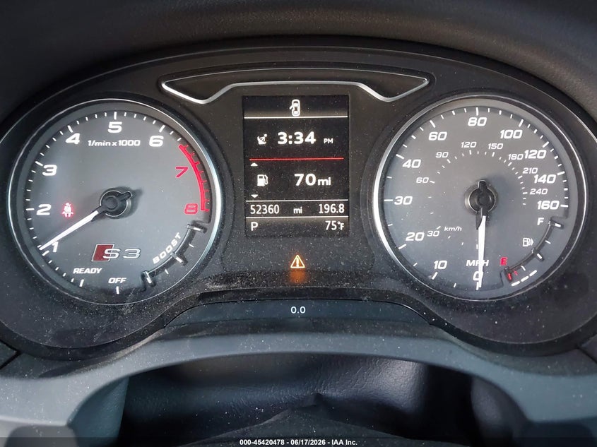 2016 Audi S3 VIN WAUB1GFF3G1038074 IAAI salvage auction — REAR END, Salvage (California), sold $4,600 on 2026-07-16 (photo 7)