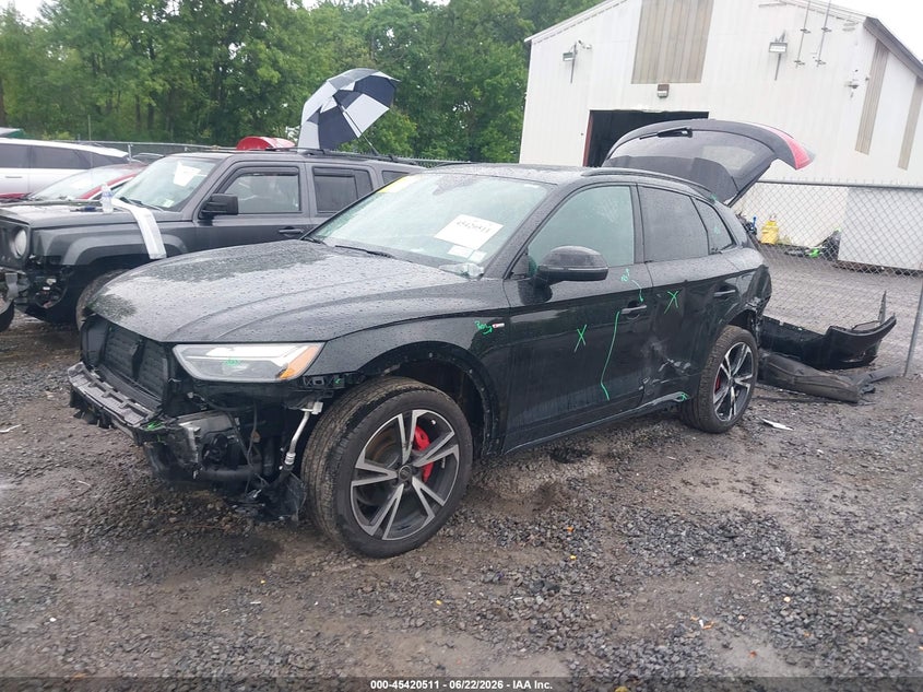 2025 Audi Q5 VIN WA1EAAFY6S2025203 IAAI salvage auction — REAR END, Salvage Title, sold $12,800 on 2026-07-31 (photo 2)