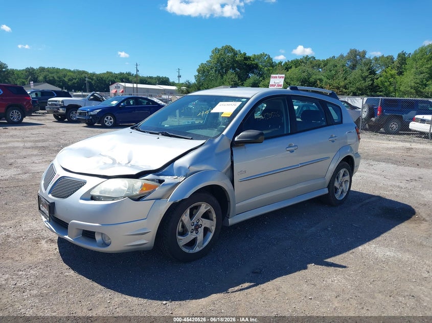 2006 Pontiac Vibe VIN 5Y2SM67836Z422537 IAAI salvage auction — FRONT END, Clear (Indiana), sold $750 on 2026-08-02 (photo 2)