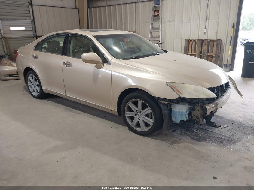 2007 Lexus Es 350 VIN JTHBJ46G072073898 IAAI salvage auction — FRONT END, Salvage (North Carolina), sold $1,475 on 2026-07-30 (photo 1)