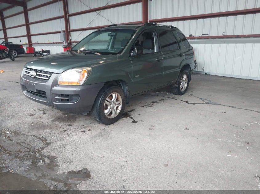 2006 Kia Sportage VIN KNDJE723767153268 IAAI salvage auction — NORMAL WEAR, Clear (New York), sold $450 on 2026-07-09 (photo 2)