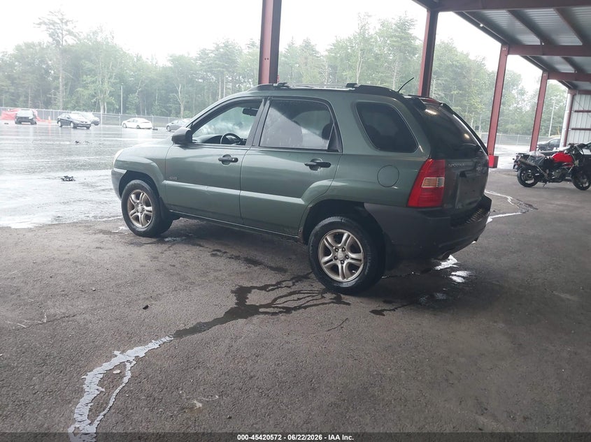 2006 Kia Sportage VIN KNDJE723767153268 IAAI salvage auction — NORMAL WEAR, Clear (New York), sold $450 on 2026-07-09 (photo 3)