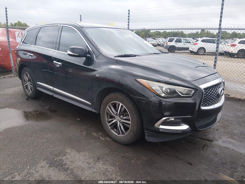 2017 Infiniti Qx60 VIN 5N1DL0MNXHC503863 IAAI salvage auction — NORMAL WEAR, Reconstructed (Louisiana), sold $1,150 on 2026-07-20 (photo 1)