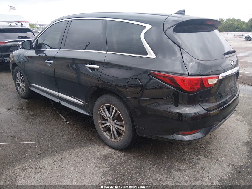 2017 Infiniti Qx60 VIN 5N1DL0MNXHC503863 IAAI salvage auction — NORMAL WEAR, Reconstructed (Louisiana), sold $1,150 on 2026-07-20 (photo 3)