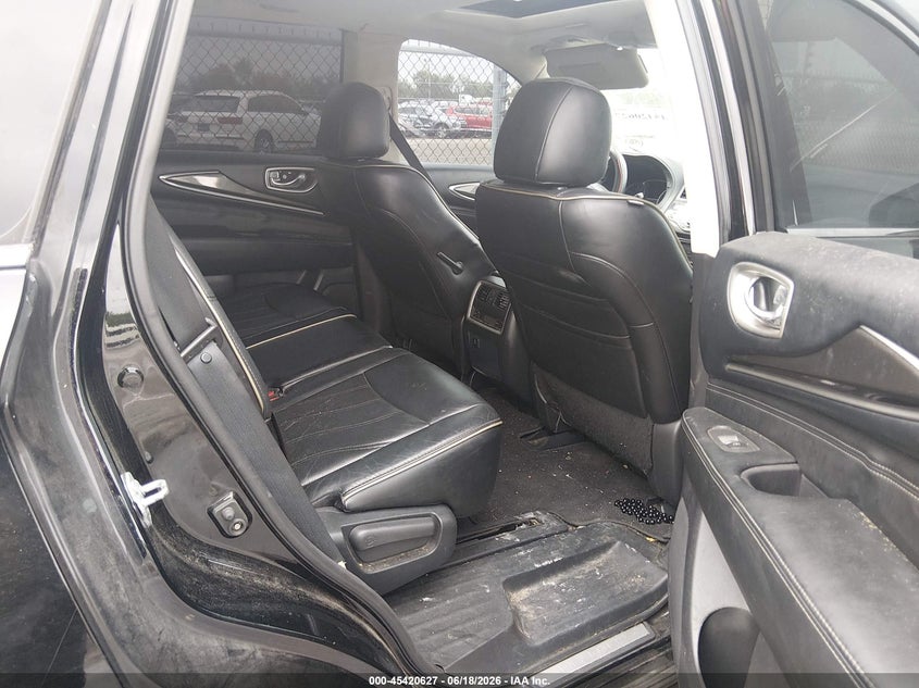 2017 Infiniti Qx60 VIN 5N1DL0MNXHC503863 IAAI salvage auction — NORMAL WEAR, Reconstructed (Louisiana), sold $1,150 on 2026-07-20 (photo 8)
