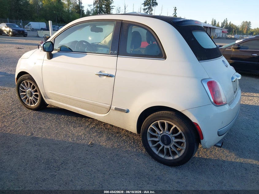 2012 Fiat 500 VIN 3C3CFFER2CT139872 IAAI salvage auction — NORMAL WEAR, Clear (Washington), sold $425 on 2026-07-29 (photo 3)