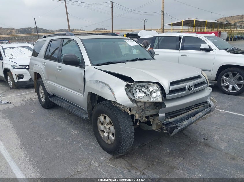 2005 Toyota 4runner VIN JTEZU14R258039963 IAAI salvage auction — RIGHT FRONT, Salvage (California), sold $2,300 on 2026-07-15 (photo 1)
