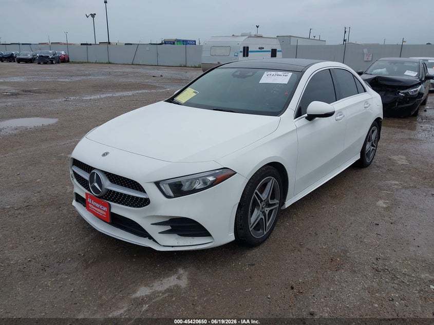 2019 Mercedes-benz A-klasse VIN WDD3G4EB5KW017831 IAAI salvage auction — REAR END, Salvage Title, sold $7,450 on 2026-08-12 (photo 2)