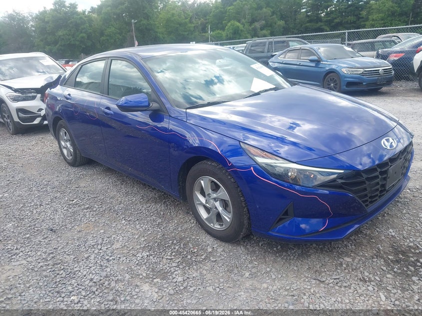 2021 Hyundai Elantra VIN KMHLL4AG9MU181293 IAAI salvage auction — REAR END, Mv-907A (New York), sold $3,500 on 2026-07-21 (photo 1)