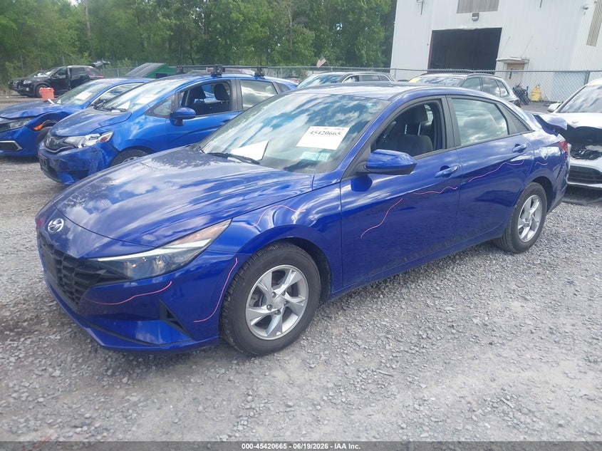 2021 Hyundai Elantra VIN KMHLL4AG9MU181293 IAAI salvage auction — REAR END, Mv-907A (New York), sold $3,500 on 2026-07-21 (photo 2)