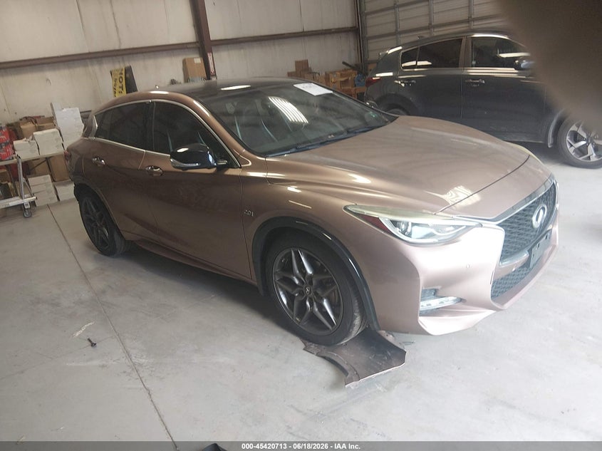 2017 Infiniti Qx30 VIN SJKCH5CP3HA016787 IAAI salvage auction — REAR END, Salvage (Virginia), sold $1,750 on 2026-07-28 (photo 1)