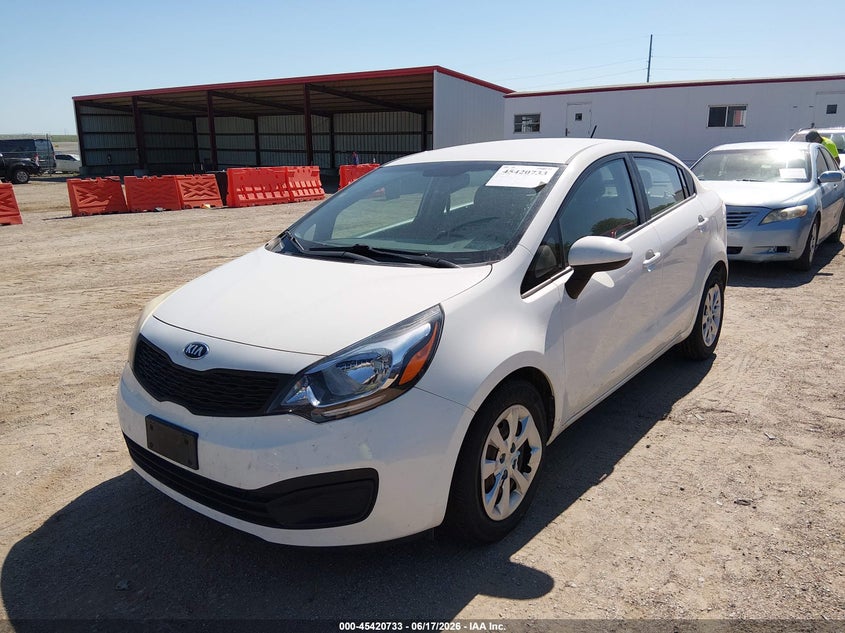2014 Kia Rio VIN KNADM4A35E6356242 IAAI salvage auction — NORMAL WEAR, Salvage (Nebraska), sold $550 on 2026-07-30 (photo 2)