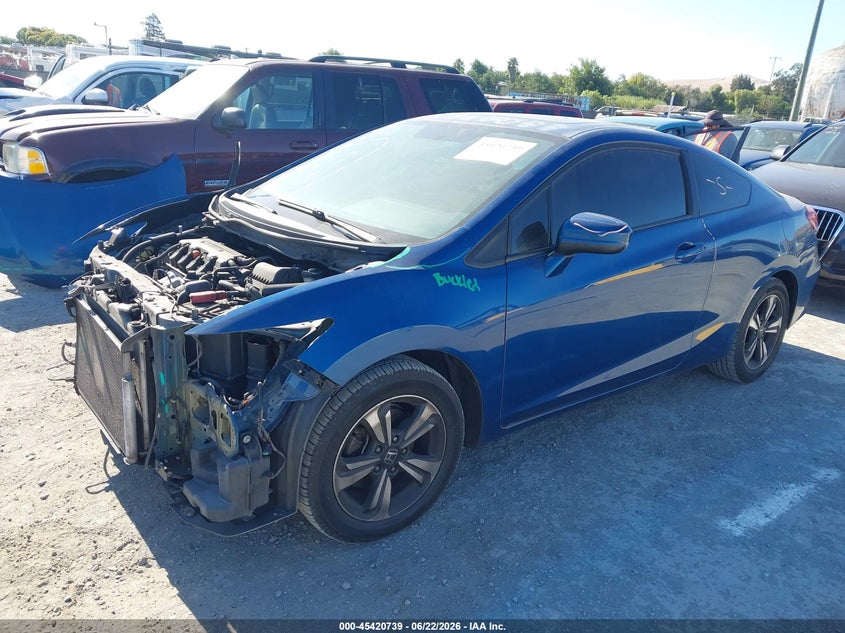 2014 Honda Civic VIN 2HGFG3B8XEH507177 IAAI salvage auction — FRONT END, Salvage (California), sold $1,700 on 2026-07-09 (photo 2)