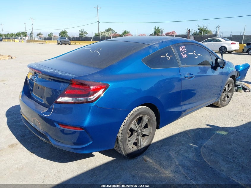 2014 Honda Civic VIN 2HGFG3B8XEH507177 IAAI salvage auction — FRONT END, Salvage (California), sold $1,700 on 2026-07-09 (photo 4)