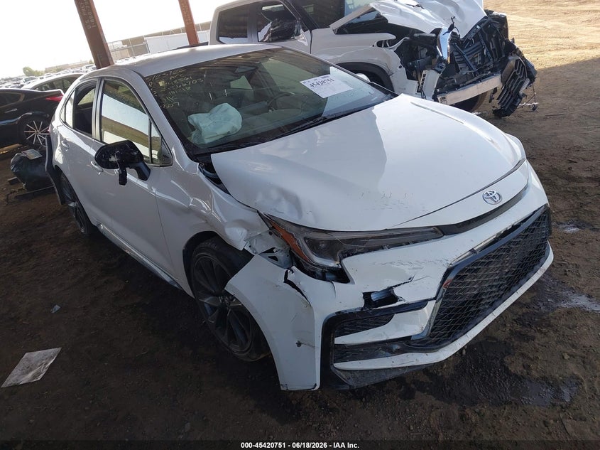 2023 Toyota Corolla VIN JTDS4MCE4PJ101218 IAAI salvage auction — RIGHT FRONT, Salvage Title, sold $4,350 on 2026-09-03 (photo 1)