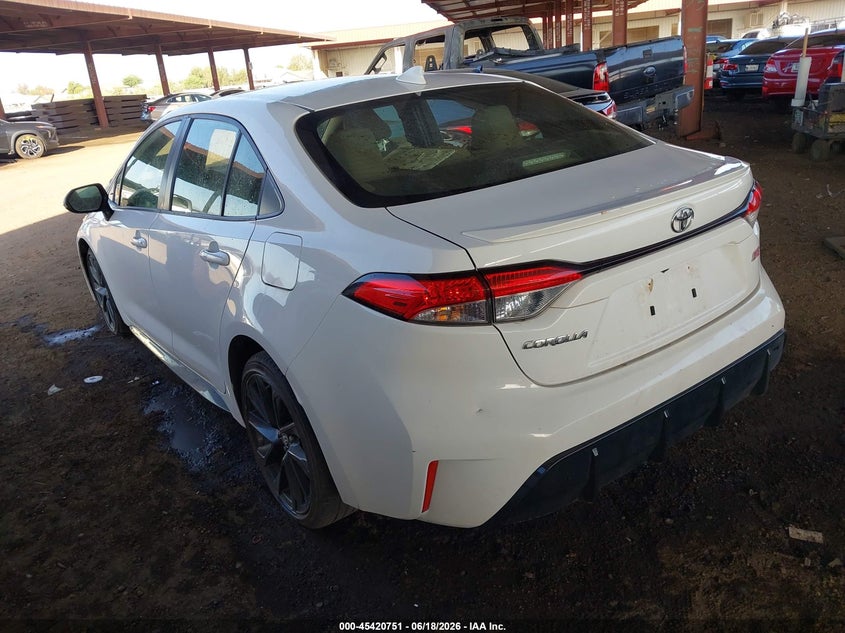 2023 Toyota Corolla VIN JTDS4MCE4PJ101218 IAAI salvage auction — RIGHT FRONT, Salvage Title, sold $4,350 on 2026-09-03 (photo 3)