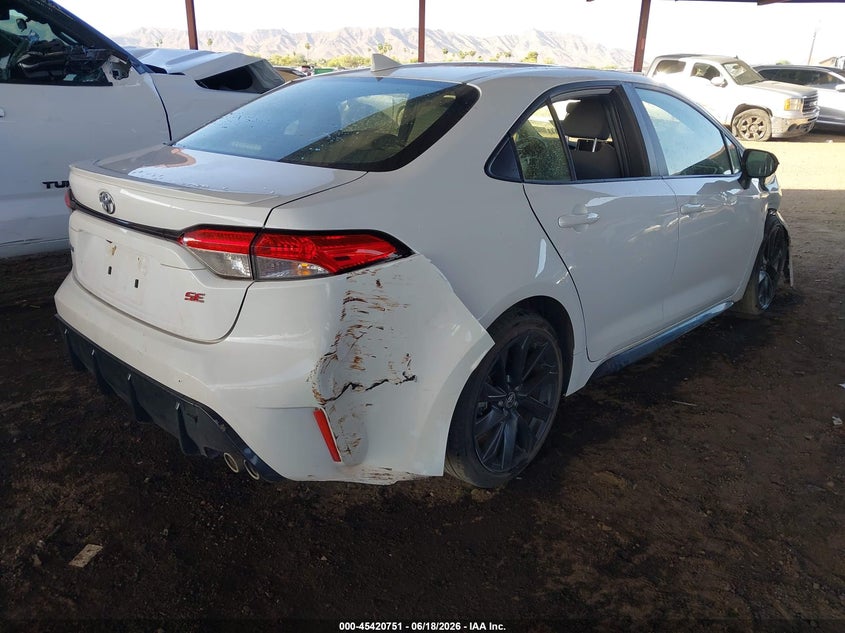 2023 Toyota Corolla VIN JTDS4MCE4PJ101218 IAAI salvage auction — RIGHT FRONT, Salvage Title, sold $4,350 on 2026-09-03 (photo 4)