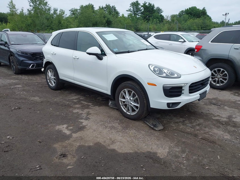 2017 Porsche Cayenne VIN WP1AA2A21HKA82879 IAAI salvage auction — REAR END, Salvage (Massachusetts), sold $8,900 on 2026-07-17 (photo 1)