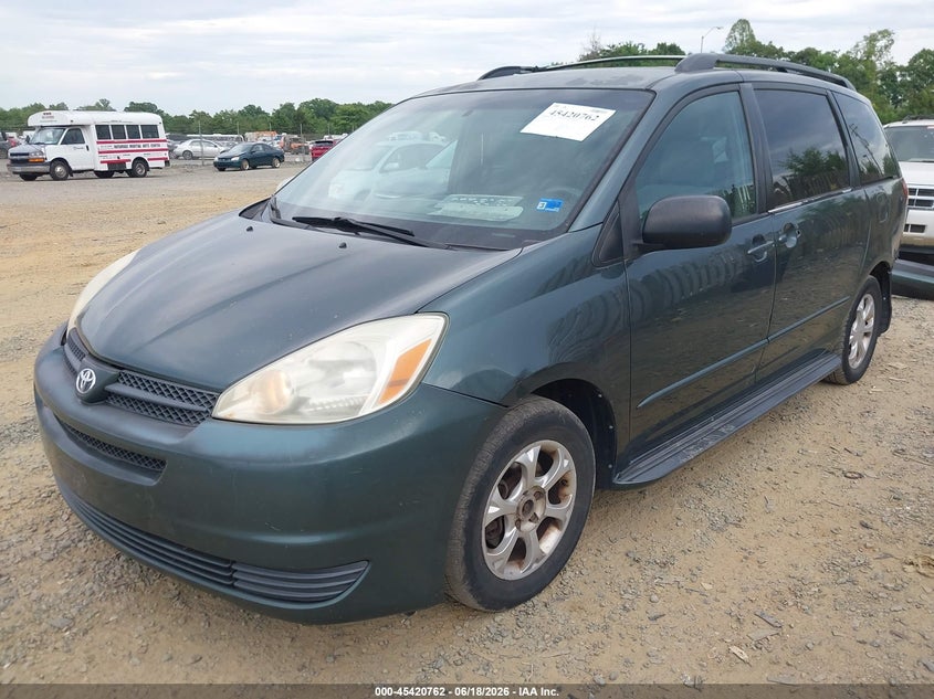 2004 Toyota Sienna VIN 5TDZA23C94S188316 IAAI salvage auction — REAR END, Clear (Virginia), sold $675 on 2026-07-20 (photo 2)