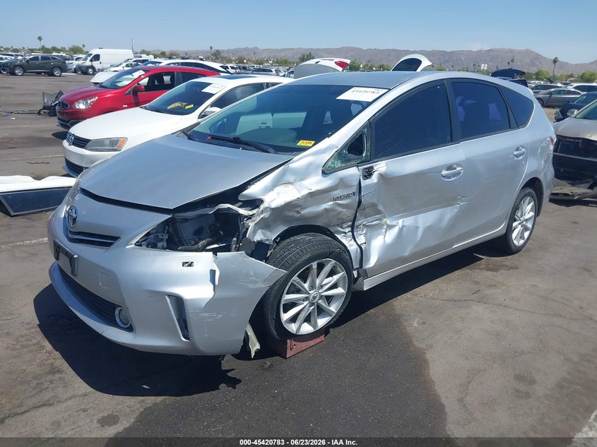 2012 Toyota Prius v VIN JTDZN3EU9C3075580 IAAI salvage auction — LEFT FRONT, Salvage (Arizona), sold $1,600 on 2026-07-14 (photo 2)