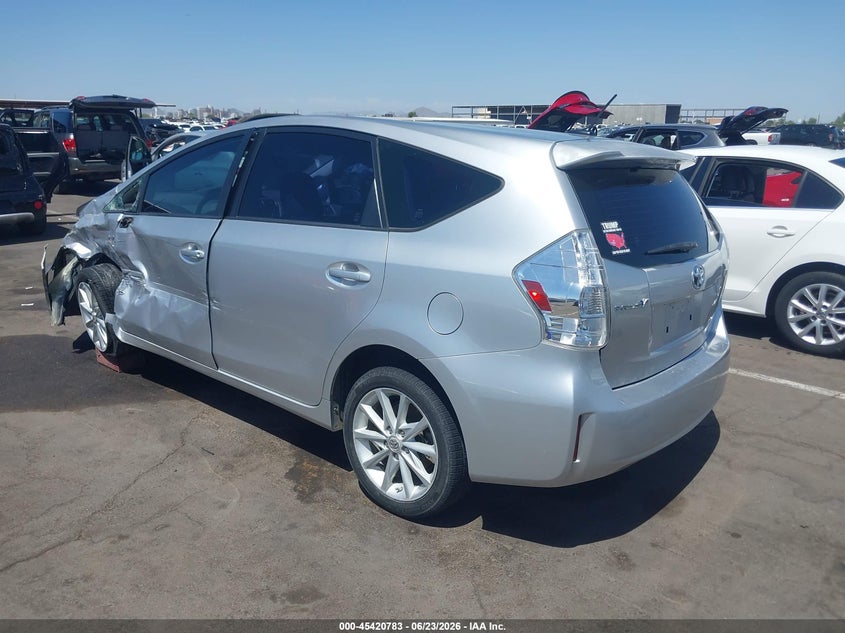 2012 Toyota Prius v VIN JTDZN3EU9C3075580 IAAI salvage auction — LEFT FRONT, Salvage (Arizona), sold $1,600 on 2026-07-14 (photo 3)
