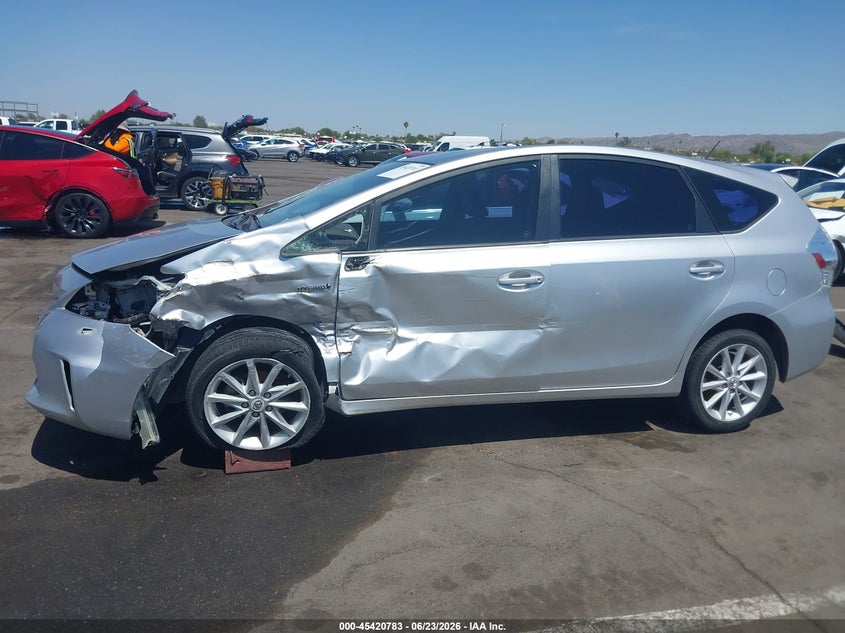 2012 Toyota Prius v VIN JTDZN3EU9C3075580 IAAI salvage auction — LEFT FRONT, Salvage (Arizona), sold $1,600 on 2026-07-14 (photo 6)