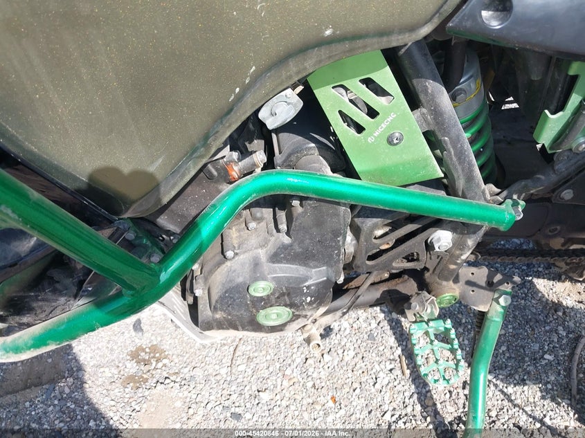 2015 Kawasaki Klr 650 VIN JKAKLEE11FDA82530 IAAI salvage auction — FRONT END, Salvage (Indiana), sold $25 on 2026-07-28 (photo 9)