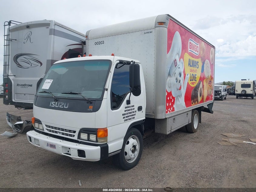 2000 Isuzu Npr VIN 4KLC4B1R6YJ803203 IAAI salvage auction — REAR END, Salvage (Arizona), sold $1,150 on 2026-07-08 (photo 2)