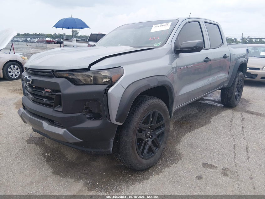 2025 Chevrolet Colorado VIN 1GCPTEEK4S1240761 IAAI salvage auction — FRONT END, Salvage Title, sold $9,600 on 2026-07-29 (photo 2)