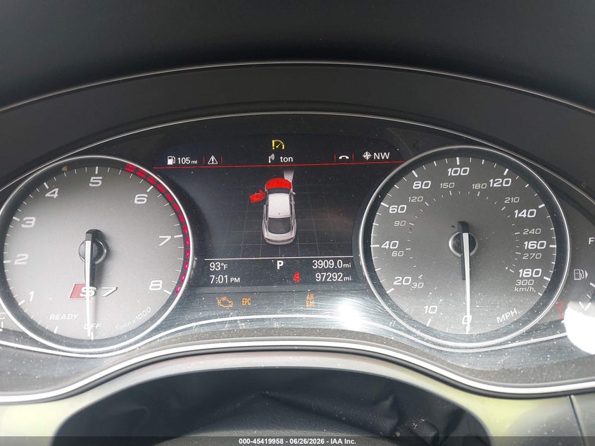 2016 Audi S7 VIN WAUW2AFC0GN047535 IAAI salvage auction — FRONT END, Salvage - Greater Than 75% (Maryland), sold $2,450 on 2026-07-28 (photo 7)