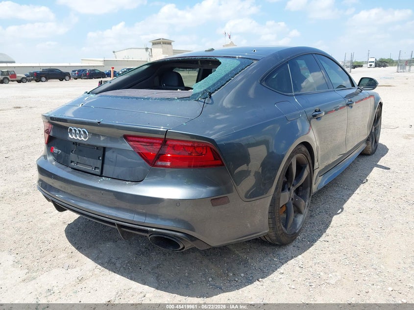 2014 Audi Rs7 VIN WUAW2AFC8EN901450 IAAI salvage auction — THEFT, Salvage Title, sold $11,000 on 2026-08-16 (photo 4)