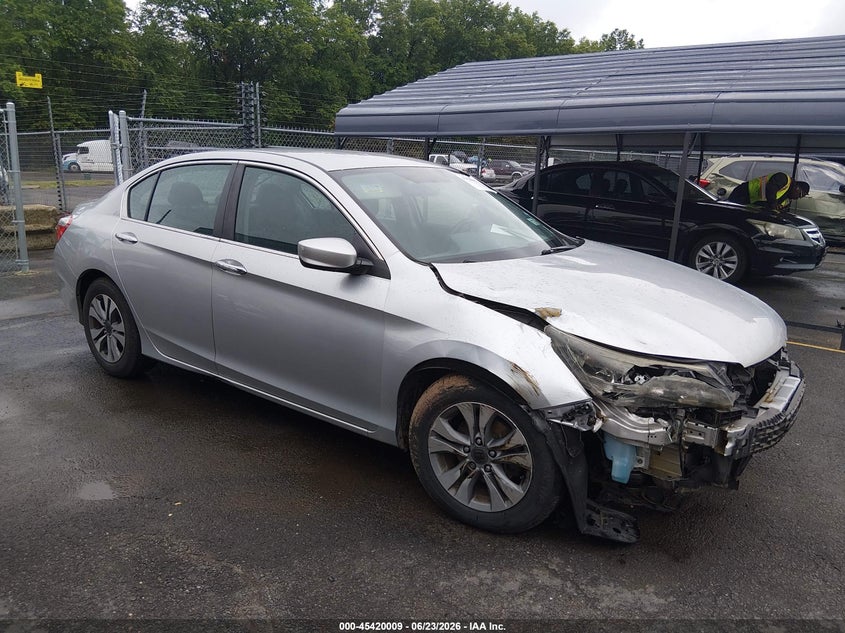 2014 Honda Accord VIN 1HGCR2F36EA129928 IAAI salvage auction — RIGHT FRONT, Mv-907A (New York), sold $1,950 on 2026-07-23 (photo 1)