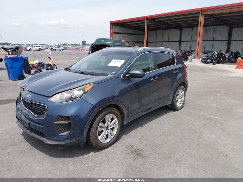 2018 Kia Sportage VIN KNDPM3AC3J7381008 IAAI salvage auction — RIGHT FRONT, Salvage (Illinois), sold $25 on 2026-07-28 (photo 2)